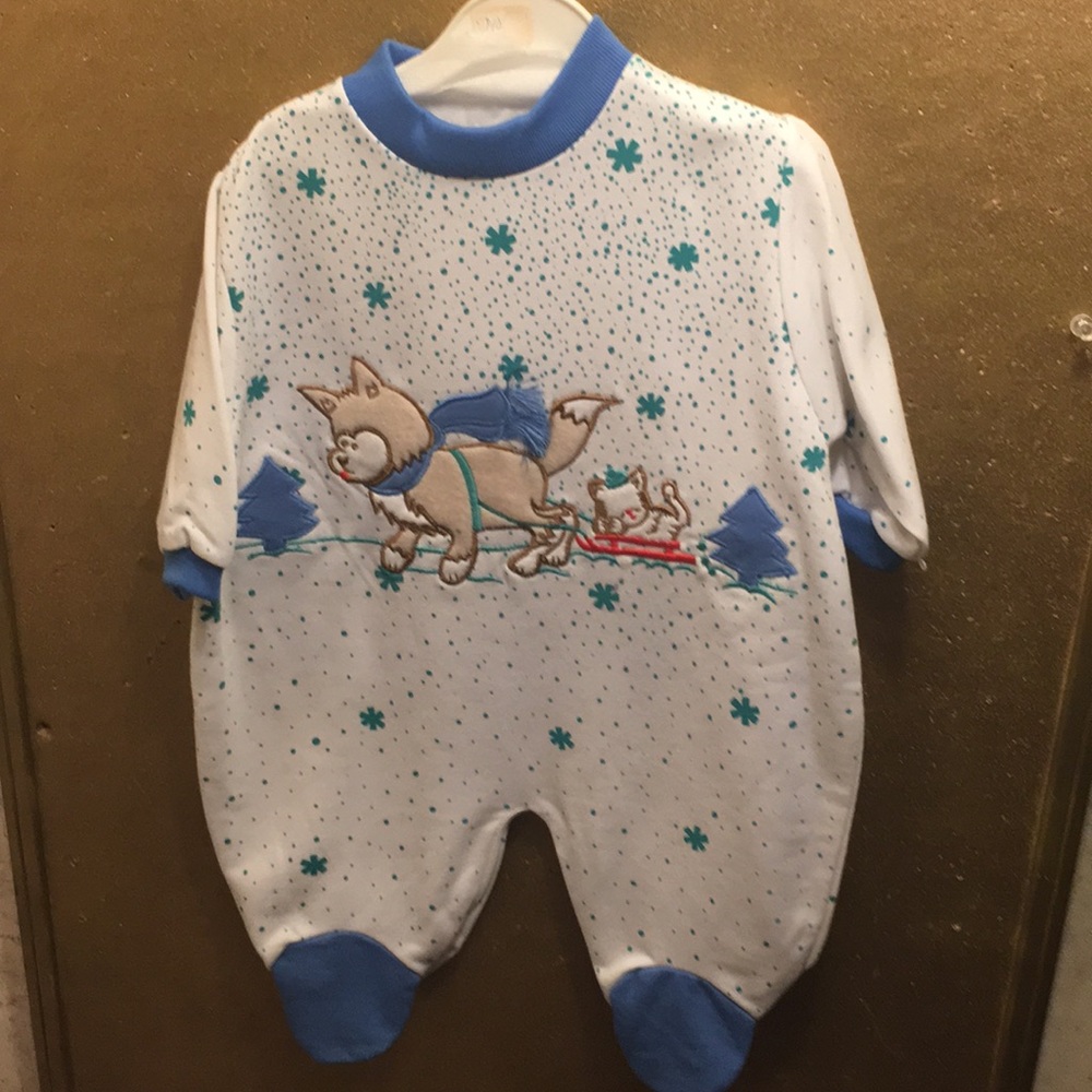 NWT sz 6 mths wolf coverall by friemanit
